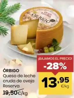 Autoservicios Familia Orbigo - queso de leche cruda de oveja reserva oferta