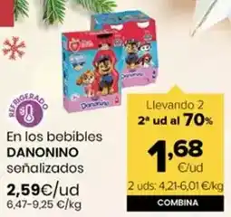Autoservicios Familia Danonino - en los bebibles oferta