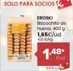 Autoservicios Familia Eroski - bizcochito de huevo oferta
