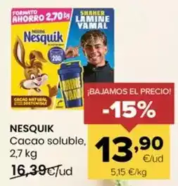 Autoservicios Familia Nestlé - nesquik cacao soluble oferta