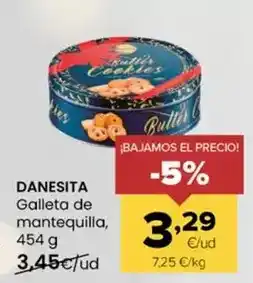Autoservicios Familia Danesita - galleta de mantequilla oferta