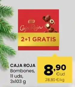 Autoservicios Familia Caja roja - bombones oferta