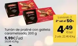 Autoservicios Familia Delaviuda - turron de praline con galleta caramelizada oferta