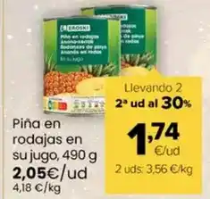Autoservicios Familia Erosk - pina en rodajas en su jugo oferta