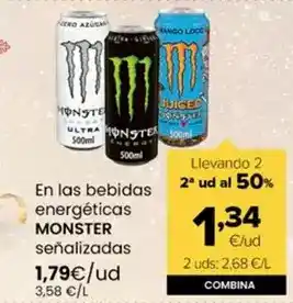 Autoservicios Familia Monster - en las bebidas energéticas senalizadas oferta