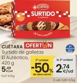 Eroski Cuétara - surtido de galletas el auténtico oferta