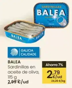 Eroski Balea - sardinillas en aceite de oliva oferta