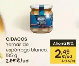 Eroski Cidacos - yemas de esparrago blanco oferta