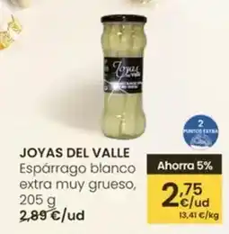 Eroski Joyas del valle - esparrago extra muy grueso oferta
