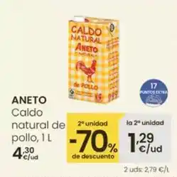 Eroski Aneto - caldo natural de pollo oferta