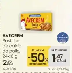 Eroski Avecrem - pastillas de caldo de pollo oferta