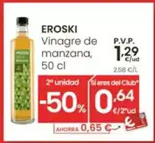 Eroski Eroski - vinagre de manzana oferta