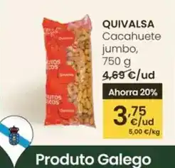 Eroski Quivalsa - cacahuete jumbo oferta