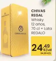 Eroski Chivas regal - whisky 12 años oferta