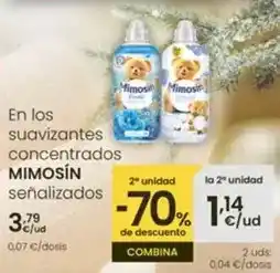 Eroski Mimosín - en los suavizantes concentrados oferta