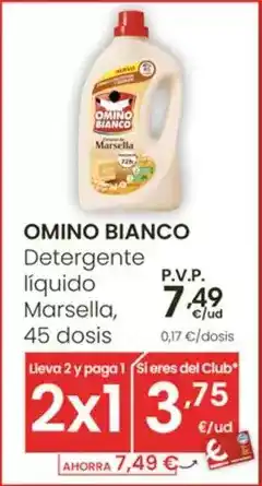 Eroski Omino bianco - detergente líquido marsella oferta