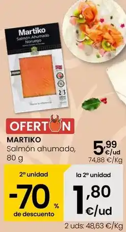 Eroski Martiko - salmón ahumado oferta