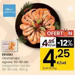 Eroski Eroski - langostino cocido oferta