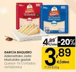 Eroski García baquero - queso ya cortados oferta