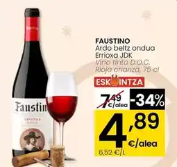 Eroski Faustino - vino tinto d.o.c. rioja crianza oferta