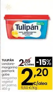 Eroski Tulipán - margarina vegetal sin palma oferta