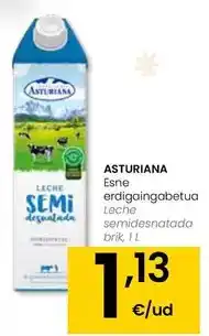 Eroski Asturiana - leche semidesnatada brik oferta