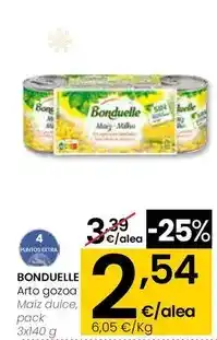 Eroski Bonduelle - maiz dulce oferta