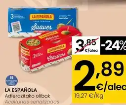 Eroski La española - aceitunas oferta