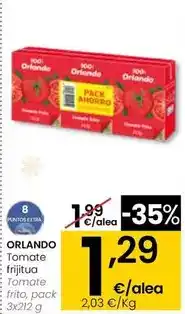 Eroski Orlando - tomate frito oferta