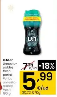 Eroski Lenor - perlas unnestopables fresh oferta
