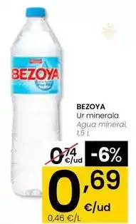 Eroski Bezoya - agua mineral oferta