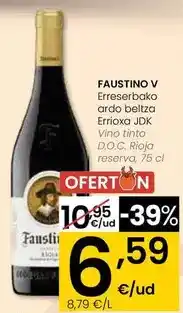 Eroski Faustino v - vino tinto d.o.c. rioja reserva oferta
