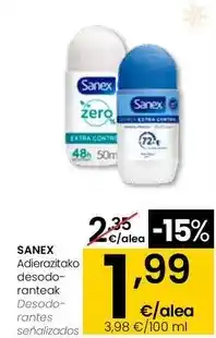 Eroski Sanex - desodorantes oferta