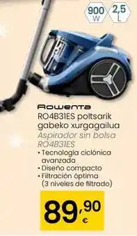 Eroski Rowenta - aspirador sin bolsa ro4b31es oferta