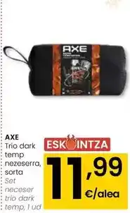 Eroski Axe - set neceser trio dark temp oferta