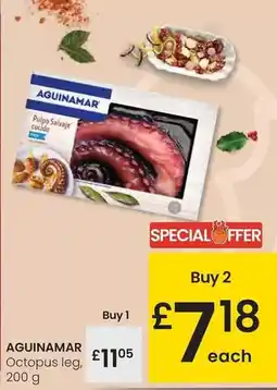 Eroski Aguinamar - octopus leg oferta