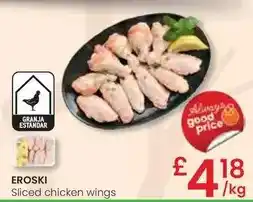 Eroski Eroski - sliced chicken wings oferta