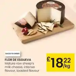 Eroski Flor de esgueva - mature raw sheep's milk cheese, intense flavour, toasted flavour oferta
