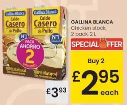 Eroski Gallina blanca - chicken stock oferta