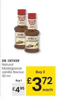Eroski Dr oetker - natural madagascar vanilla flavour oferta