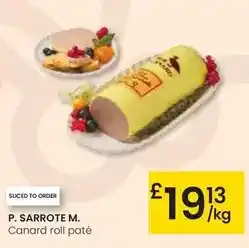 Eroski Canard roll pate oferta