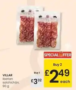 Eroski Villar - iberian salchichon oferta