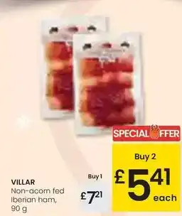 Eroski Villar - non-acorn fed iberian ham oferta