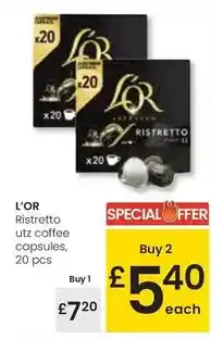 Eroski L'or - ristretto utz coffee capsules oferta