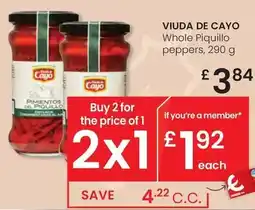 Eroski Viuda de cayo - whole piquillo peppers oferta