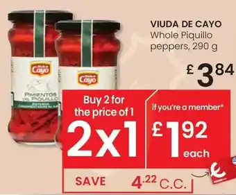 Eroski Viuda de cayo - whole piquillo peppers oferta