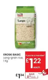 Eroski Eroski basic - long grain rice oferta