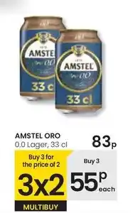 Eroski Amstel - oro 0.0 lager oferta