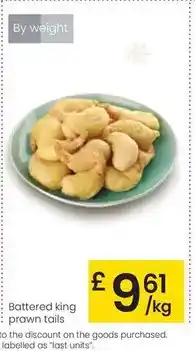 Eroski Battered king prawn tails oferta