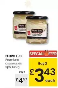 Eroski Pedro luís - premium asparagus tips oferta